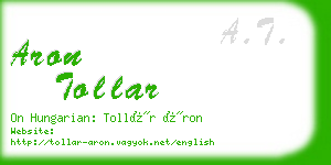 aron tollar business card